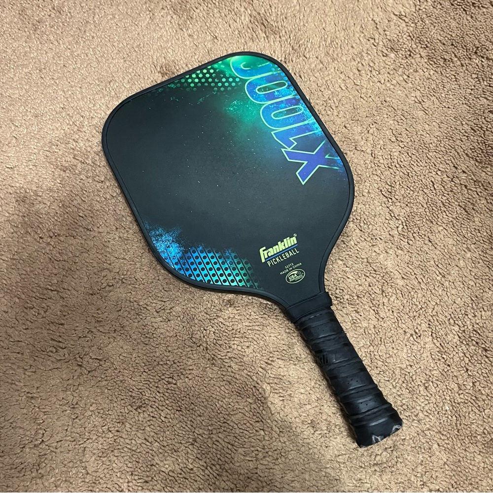 Colorful Franklin pickleball paddle.